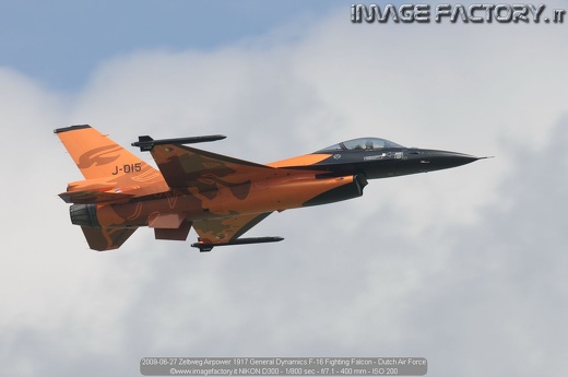 2009-06-27 Zeltweg Airpower 1917 General Dynamics F-16 Fighting Falcon - Dutch Air Force